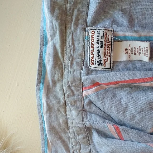 Vintage Western Stapleford Long Sleeve Pearl Snap Shirt - Picture 6 of 6